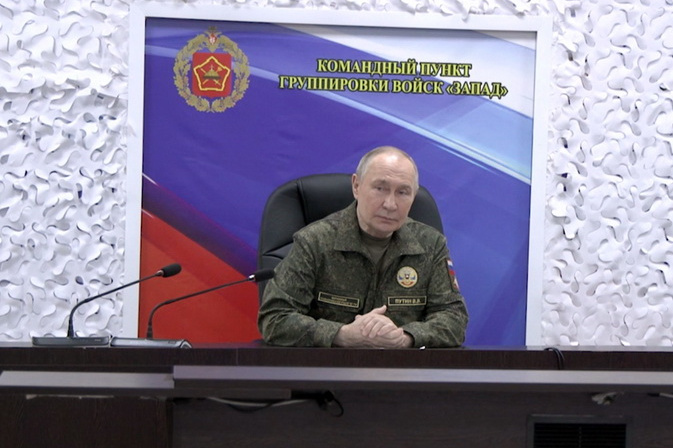 Посещение командного пункта группировки войск «Запад»
